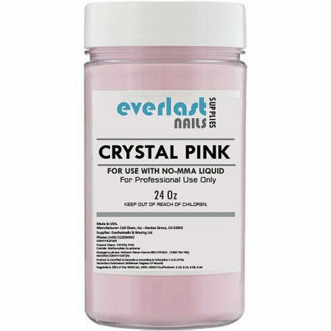 Crystal Pink Acrylic Powder - Dry fast